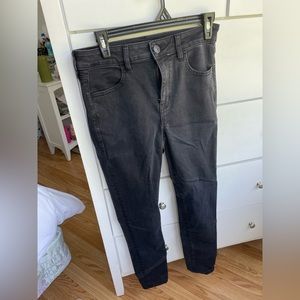 American Eagle black straight leg jeans